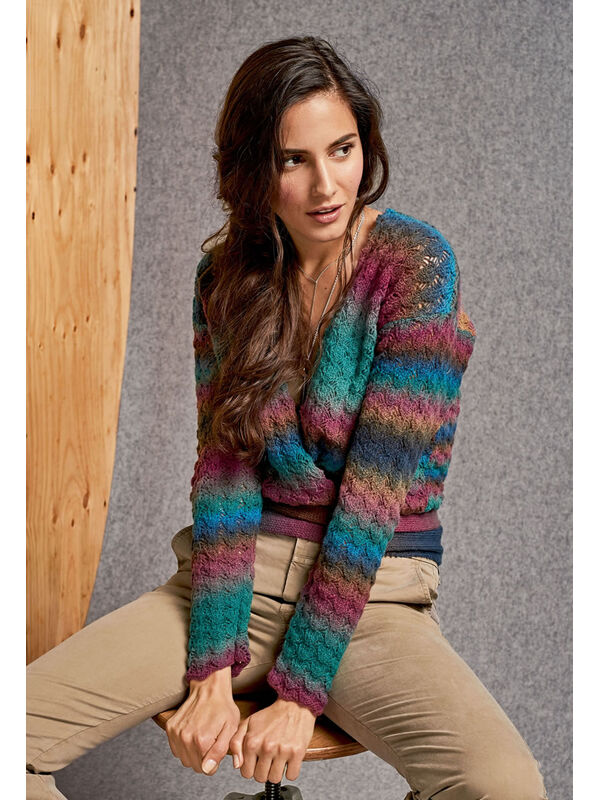 Lana Grossa КОРОТКИЙ ЖАКЕТИК Cashmere 16 Fine Degradé