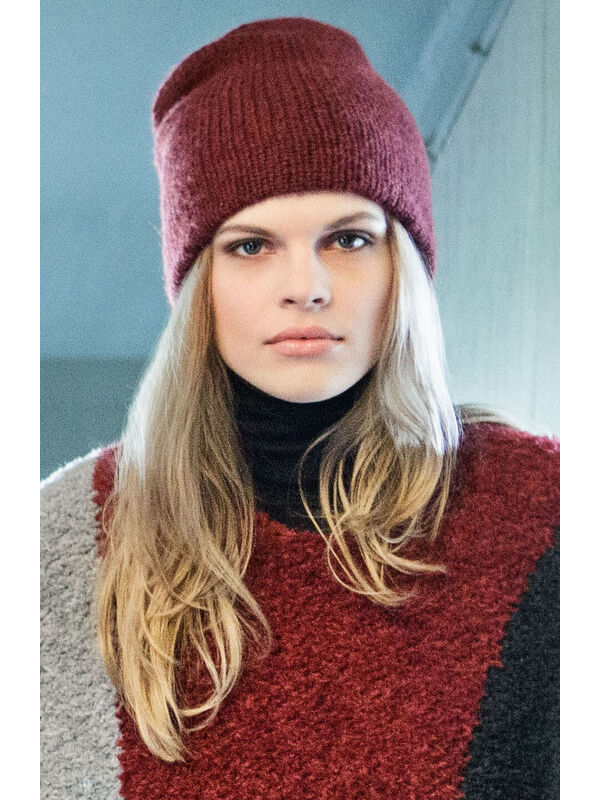 Lana Grossa Двойная шапка Alta Moda Alpaca