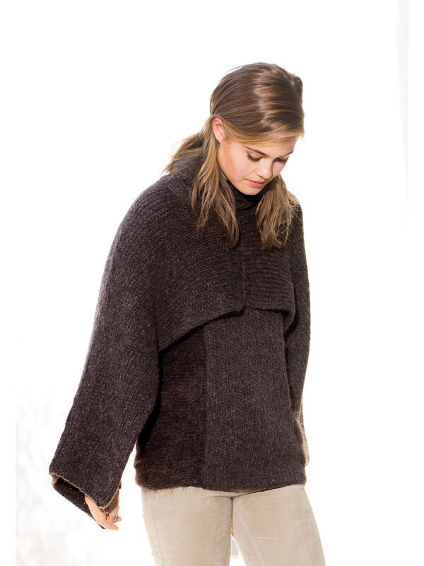 Lana Grossa ПОНЧО Alta Moda Alpaca