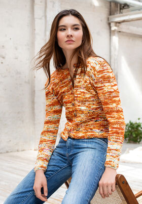 КОФТА Cool Wool Hand-dyed от Lana Grossa