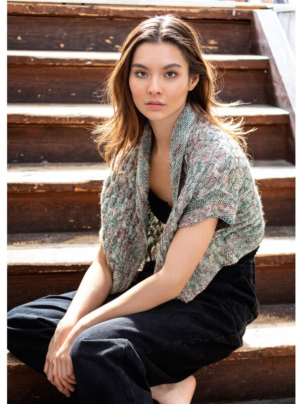 Lana Grossa ЖИЛЕТ Ecopuno Hand-dyed