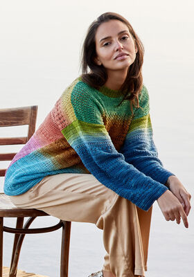 ПУЛОВЕР PULLOVER Cool Wool Lace Hand-dyed от Lana Grossa
