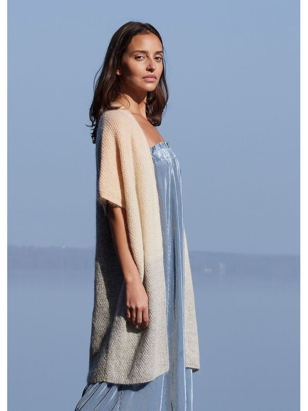 Lana Grossa КАРДИГАН Cool Wool Lace Hand-dyed, Cool Wool Lace & Silkhair