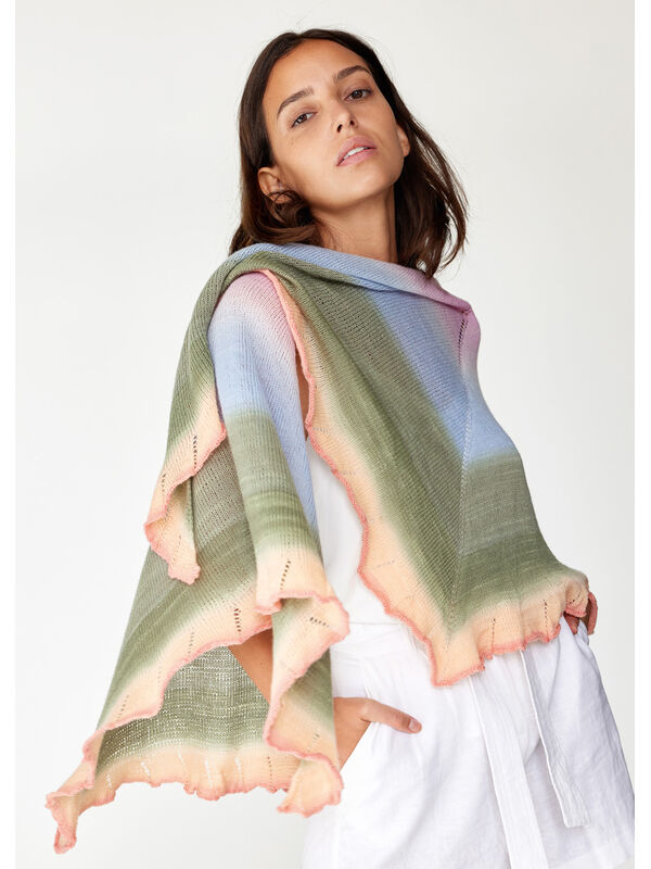Lana Grossa ПЛАТОК Cool Wool Lace Hand-dyed