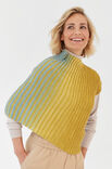 Lana Grossa ПОНЧО Cool Wool Lace hand-dyed & Cool Wool Lace
