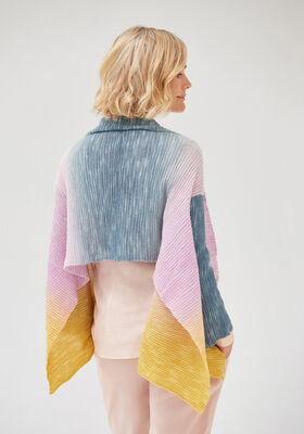 ШАРФ С РУКАВАМИ Cool Wool Lace hand-dyed от Lana Grossa