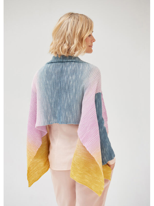 Lana Grossa ШАРФ С РУКАВАМИ Cool Wool Lace hand-dyed