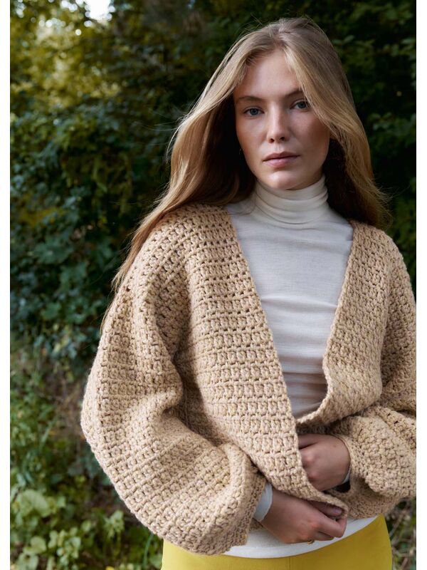 Lana Grossa КОРОТКИЙ ЖАКЕТ Cool Merino Big