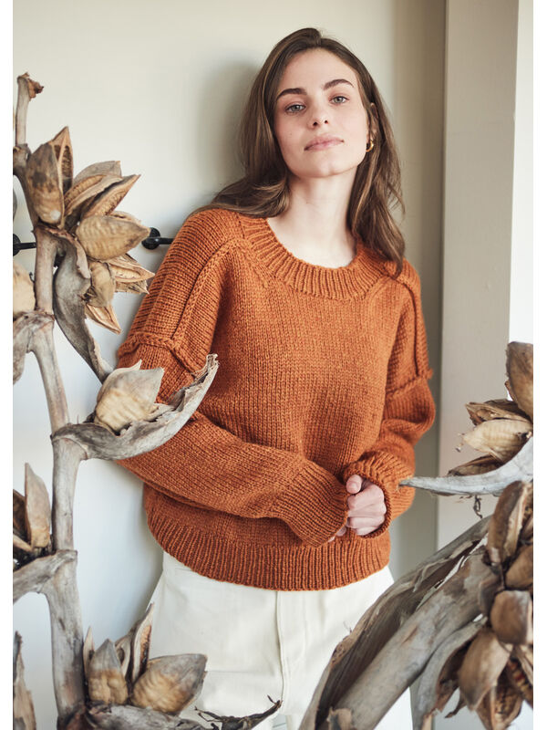 Lana Grossa ПУЛОВЕР СО СМЕЩЕННЫМ ВПЕРЕД ПЛЕЧЕВЫМ ШВОМ Cool Merino Big