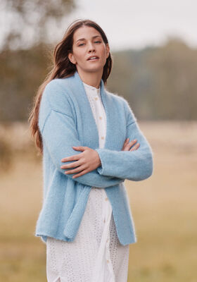 КАРДИГАН Ecopuno & Silkhair от Lana Grossa
