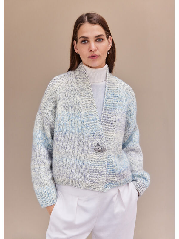 Lana Grossa КОФТА Cool Merino Big & Silkhair Print