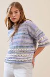 Lana Grossa ПУЛОВЕР Ecopuno, Cottonhair & Summer Softness