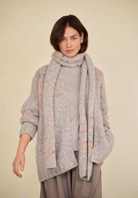 КАРДИГАН Alpaca Air II & Cassata от Lana Grossa