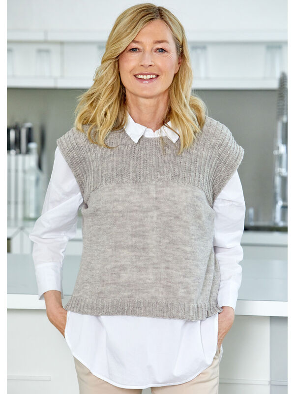 Lana Grossa ЖИЛЕТ Cool Wool Lace