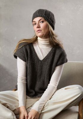 ЖИЛЕТ Natural Lama Chunky от Lana Grossa