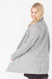 Lana Grossa Удлиненный жакет с косами Alta Moda Alpaca
