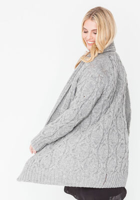 Удлиненный жакет с косами Alta Moda Alpaca от Lana Grossa
