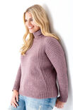 Lana Grossa Пуловер, связанный резинкой с косами Cashmere 16 Fine