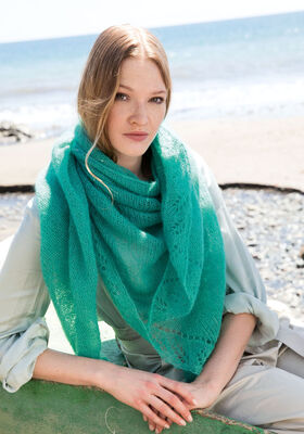 ТРЕУГОЛЬНЫЫЙ ПЛАТОК Silkhair от Lana Grossa