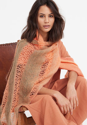 ШАЛЬ Cool Wool Lace Hand-dyed & Silkhair от Lana Grossa