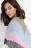 Lana Grossa ПЛАТОК Cool Wool Lace Hand-dyed & Cool Wool Lace