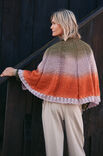 Lana Grossa ПЛАТОК Cool Wool Lace hand-dyed & Cool Wool Lace