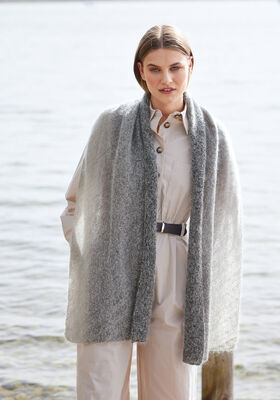 ПЛАТОК Merino Lace Aquarell & Silkhair  от Lana Grossa