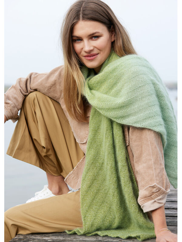 Lana Grossa ПЛАТОК Merino Lace Aquarell & Silkhair
