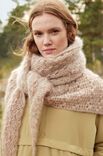 Lana Grossa ПЛАТОК SHAWL Natural Superkid Tweed