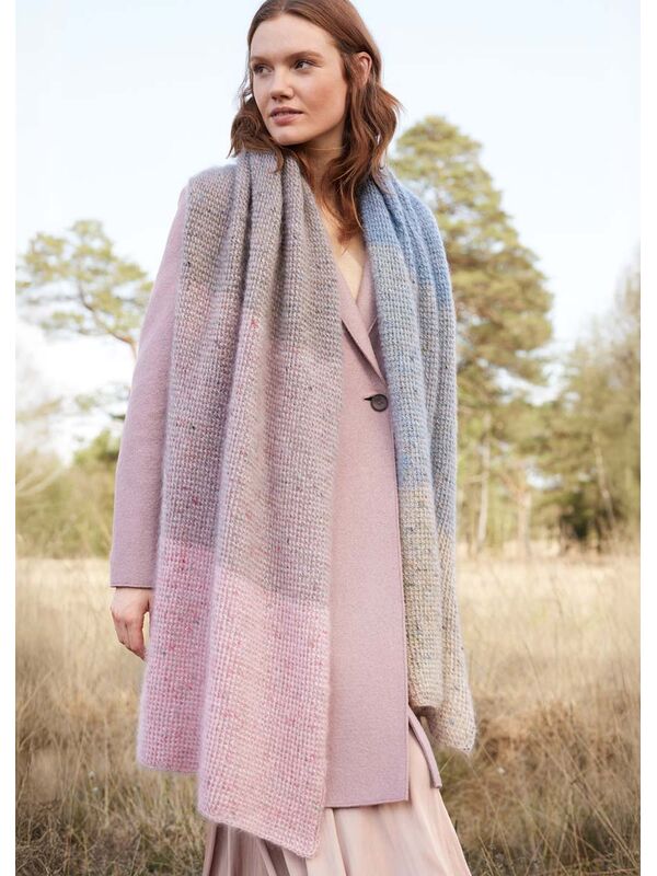 Lana Grossa ШАЛЬ Natural Superkid Tweed