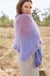 Lana Grossa ПЛАТОК ПОНЧО Merino Lace Aquarell, Silkhair & Cool Wool Lace