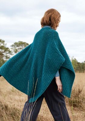 ПОНЧО Cashmere 16 Fine & Natural Superkid Tweed от Lana Grossa