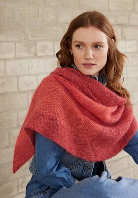 ПЛАТОК Merino Lace Aquarell & Natural Superkid Tweed от Lana Grossa