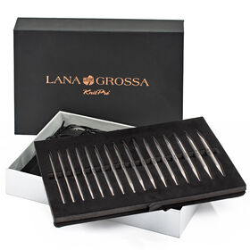 Lana Grossa Набор круговых съемных спиц из нержавеющей стали 3,5-8,0