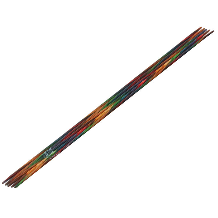 Lana Grossa Спицы чулочные Design-Holz Multicolor, цветное дерево №2,0/20см