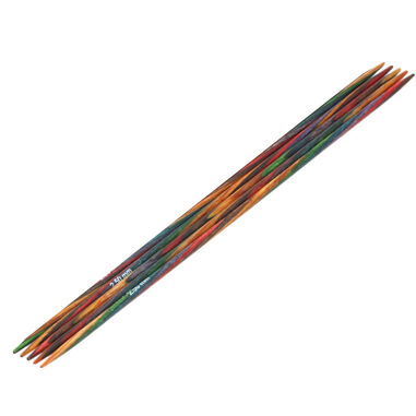 Lana Grossa Спицы чулочные Design-Holz Multicolor, цветное дерево №2,5/15см