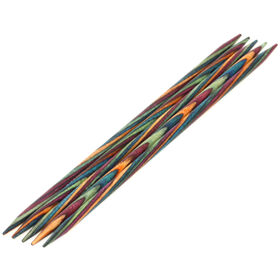 Lana Grossa Спицы чулочные Design-Holz Multicolor, цветное дерево №3,5/15см