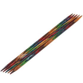 Lana Grossa Спицы чулочные Design-Holz Multicolor, цветное дерево №4,0/15см