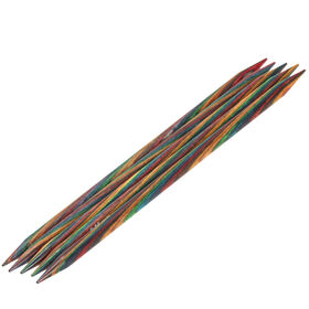 Lana Grossa Спицы чулочные Design-Holz Multicolor, цветное дерево №8,0/20см 