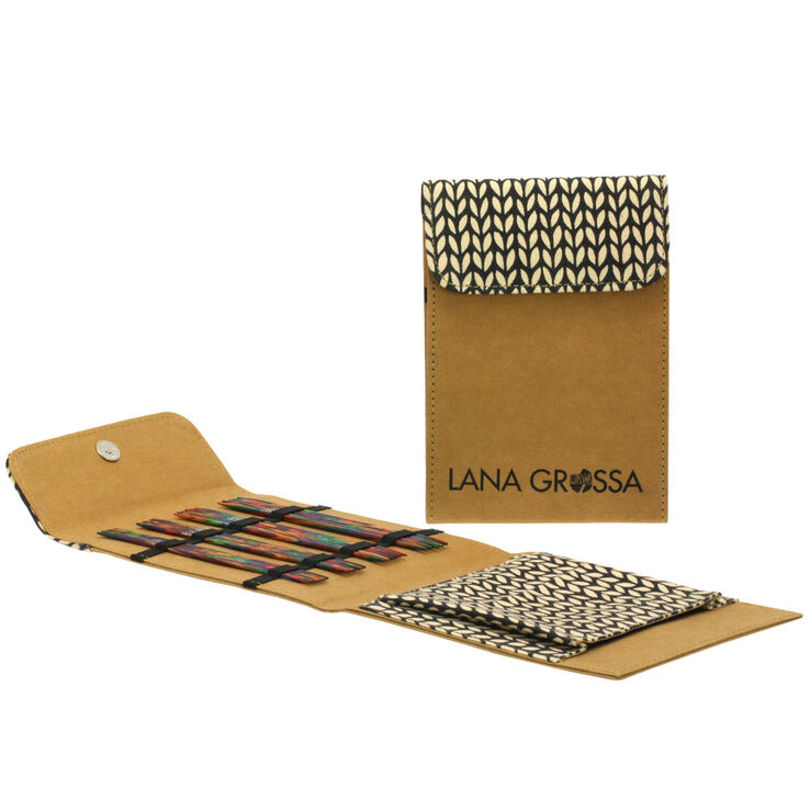 Lana Grossa Набор чулочных спиц Design-wood, дерево, Color № 15 см (коричневый)