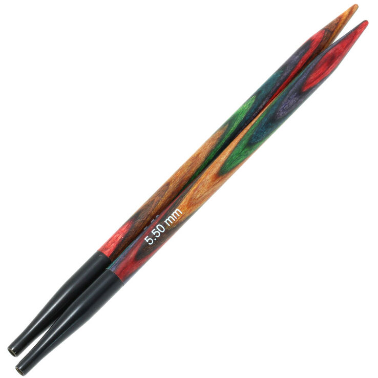 Lana Grossa Спицы съемные Vario Design-Holz Multicolor, цветное дерево N°5,5