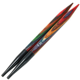 Lana Grossa Спицы съемные Vario Design-Holz Multicolor, цветное дерево N°7,5