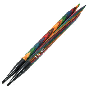 Lana Grossa Спицы съемные Vario Design-Holz Multicolor, цветное дерево N°9,0