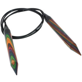 Lana Grossa Круговые спицы Design-Holz Multicolor 12 длина 100 см 
