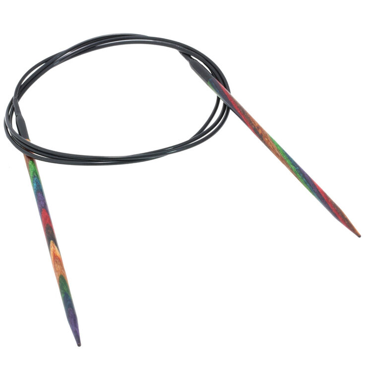 Lana Grossa Круговые спицы Design-Holz Multicolor, цветное дерево №3,25/100 см