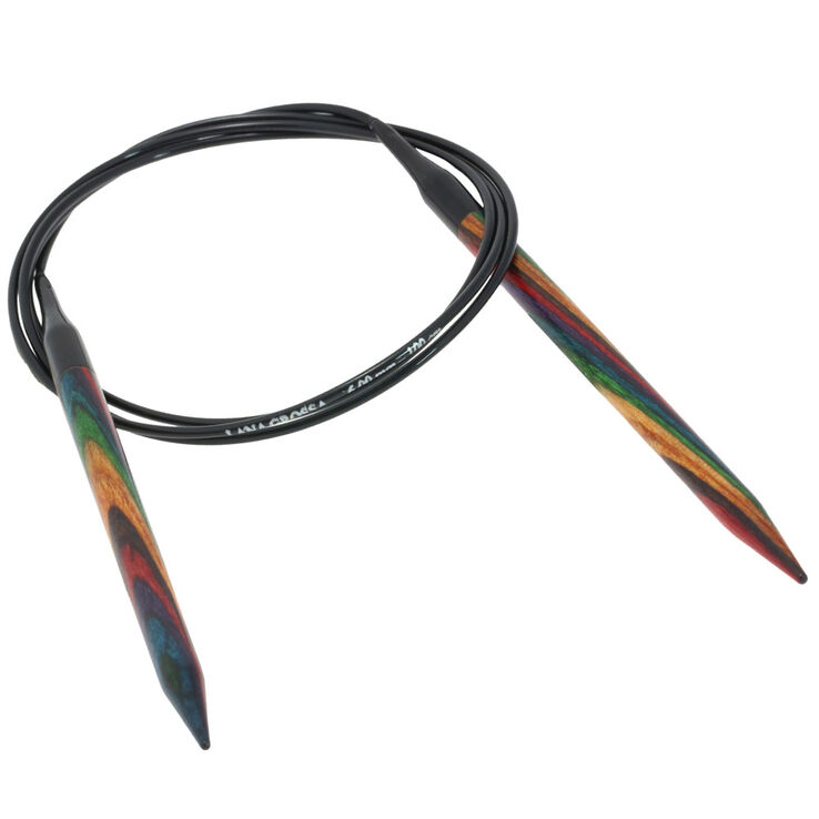 Lana Grossa Круговые спицы Design-Holz Multicolor, цветное дерево №6,0/100 см