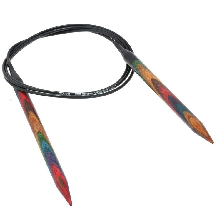 Lana Grossa Круговые спицы Design-Holz Multicolor № 6,5 длина 100 см