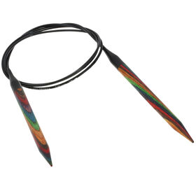 Lana Grossa Круговые спицы Design-Holz Multicolor № 7 длина 100 см 