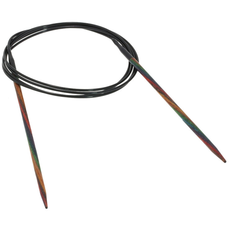 Lana Grossa Круговые спицы Design-Holz Multicolor, цветное дерево №3,0/120 см