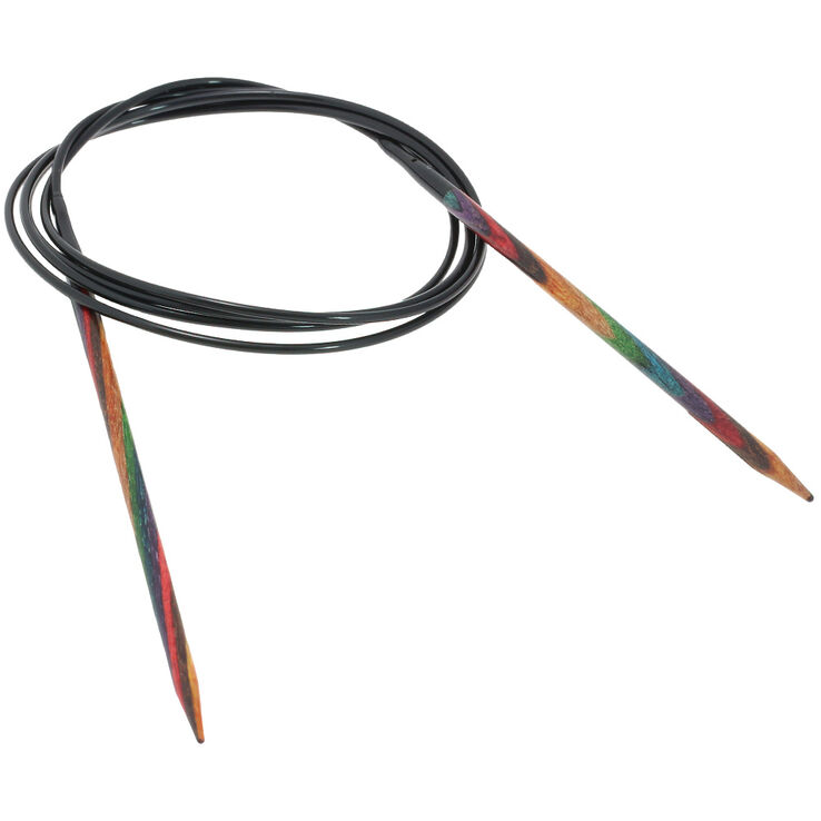 Lana Grossa Круговые спицы Design-Holz Multicolor, цветное дерево №3,75/120 см